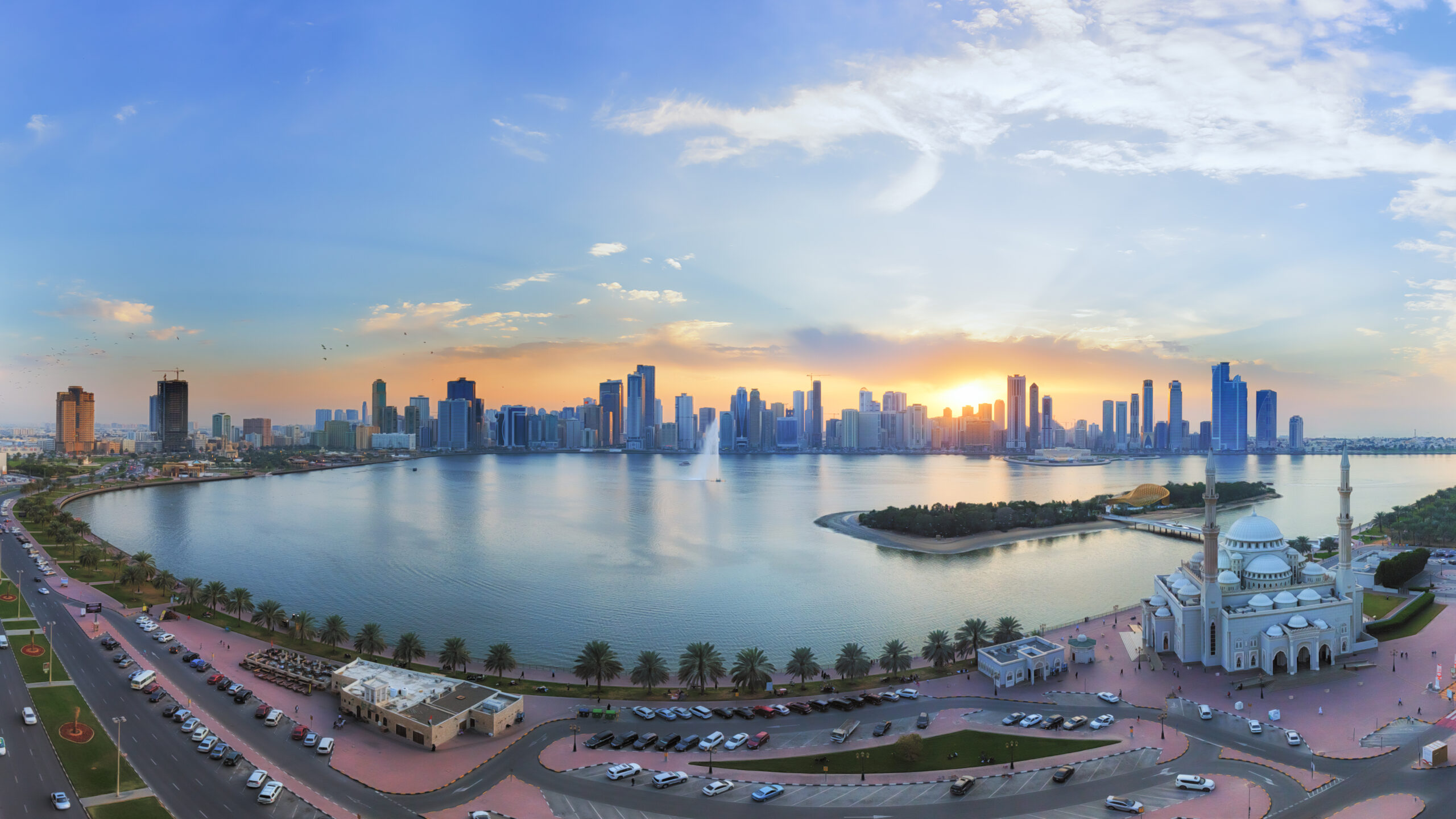 panoramic view city skyline against cloudy sky scaled
